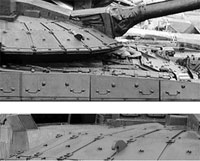 Модульная ДЗ «Кактус» на башне ходового макета танка «об. 640».