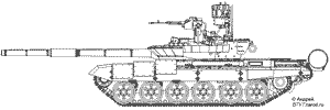 Танк Т-72М1М с КАЗ «Арена».