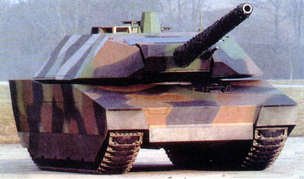 Экспериментальный способный к скрытным действиям вариант французского танка АМХ-30 со значительно уменьшенной РЛ и тепловой сигнатурой 