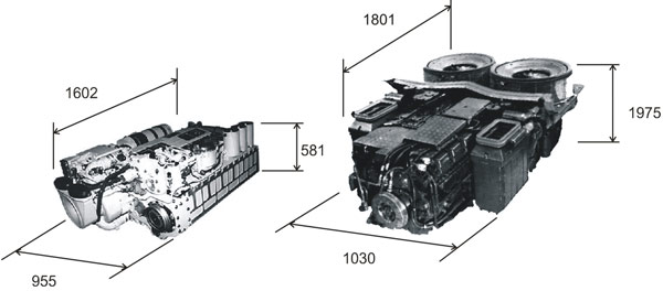 Танки, оснащенные турбопоршневыми дизелями 6ТД-1 и 6ТД-2, разработанными  на базе дизеля 5ТДФ по удельным показателям и компоновочным характеристикам МТО не имеет аналогов в мировом танкостроении (удельная мощность МТО составляет 387 л.с./ м3 против 333 и 258 л.с./м3 соответственно у танков «Леопард-2» и «Абрамс»).