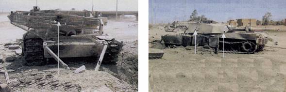 Боевые потери танков М1 "Абрамс" в Ираке в результате поражения ПТУР