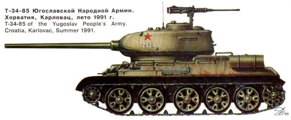 Т-34-85 в боях на Адриатическом побережье 