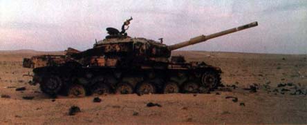 Уничтоженный танк «Шот» (Кнут) («Центурон», модифицированный Израилем) в сражении 14 сентебря 1973 года  у высоты 69 «Бейт-эль-Инглиси» 