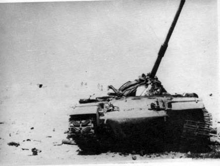 Уничтоженный М-60А1 на Синае.