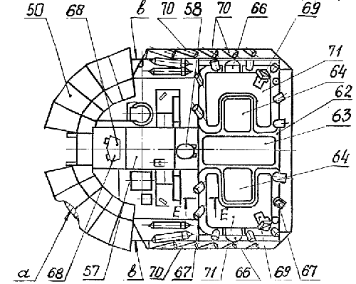  башня танка "Объект 640" «Черный орел» (вид сверху) 