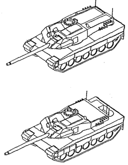 Наброски  возможных  компоновок  танка “Леопард-2” при модернизации “Этап 3”