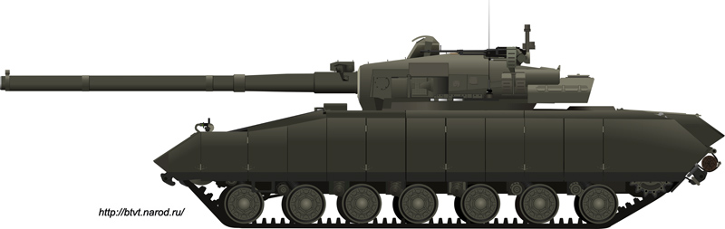 танка 477 с новым автоматом заряжания на базе узлов ходовой части изд. «434» 