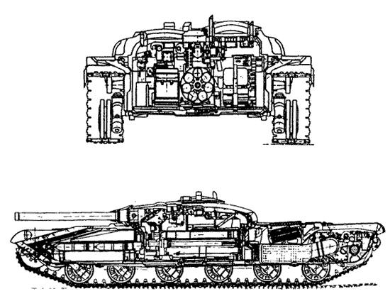 чертеж танка «Объект 775»