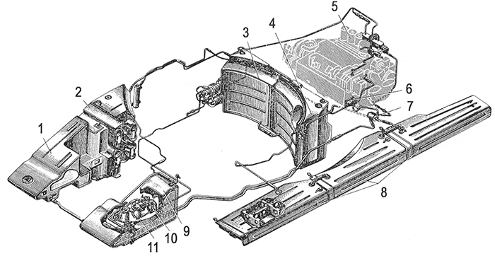 Топливная система танка Объект 432