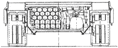 Основной танк «Леопард-2»
15 выстрелов находится слева в кормовой нише башни, дополнительная боеукладка (27 выстрелов) размещены в корпусе, слева от механика водителя без каких-либо специальных защитных приспособлений
