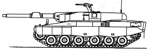 Проект танка с плоской башней и задним приводом