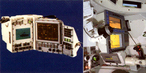 Интегрированный дисплей командира танка М1А2 (слева) и танка М1А2SEP (справа)