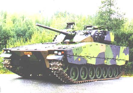 Рис. 1. Броня машины CV-9030 защищает от 30-мм снарядов APFSDS, но даже эта защита ниже уровня защиты, которой обладают танки