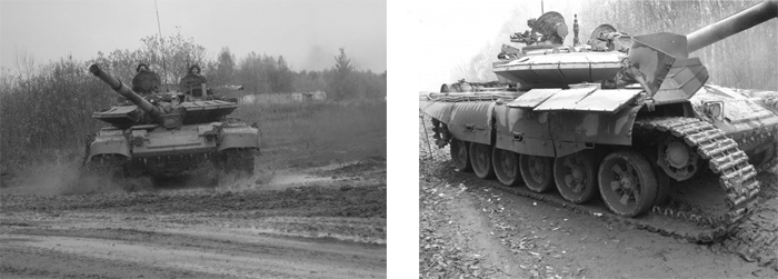 Т-72Б модернизированный в рамках ОКР «Рогатка», танк оснащен ДЗ «Реликт», прицельным комплексом «Сосна-У», КОЭП, СЭМЗ, ходовая часть по типу Т-90А