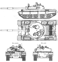 Чертеж Т-62М