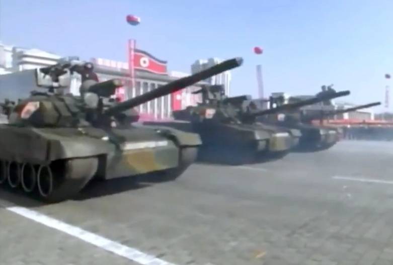 Модификация танка «Санган» (Seon'gun) 
продемонстрированная 8 февраля 2018 года.
