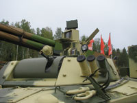 Машина 9П157-4 управления батареей ракетного комплекса 9К123 «Хризантема-С»