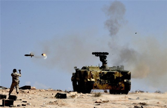 Первое боевое применение СПТРК «Хризантема-С» в Ливии 