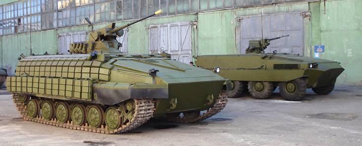 На базе шасси танка Т-64, ХБТРЗ создало опытные образцы семейства ВГМ, обеспечивающие решение основных задач современного сухопутного боя.