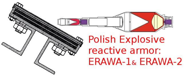 Polish Explosive reactive armor:
ERAWA-1 and ERAWA-2
