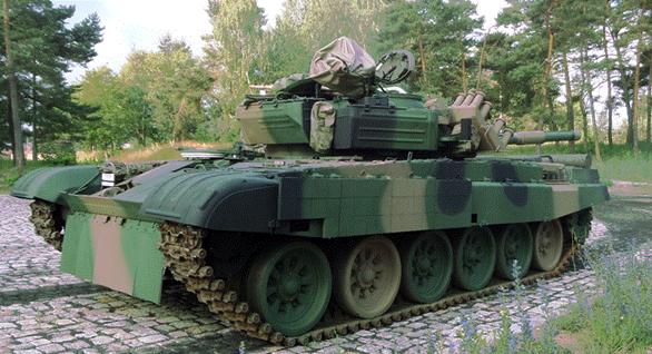 second  generation ERAWA mount on serial PT-91 tank 