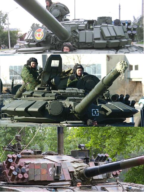 ERA cassettes on PT-91A hull and present sucht gaps on T-72B hull