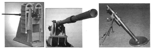 Автоматическая пушка КБА-2 калибра 30 мм
Танковая пушка КБА-3 калибра 125 мм
Титановый миномет КБА-089 калибра 81 мм
