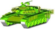 Т-72 и оснащенный противокумулятивной защитой