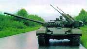 Вид танка Т-72М2 "Модерна" спереди