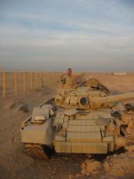 Иракский Т-72 с ДЗ 